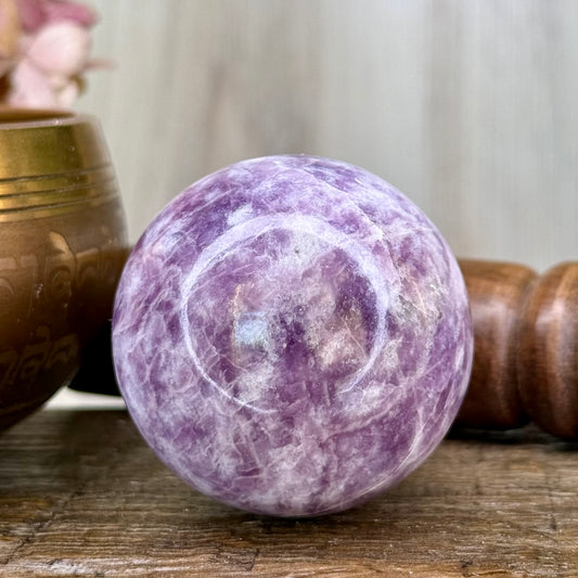 Lepidolite // Sphere