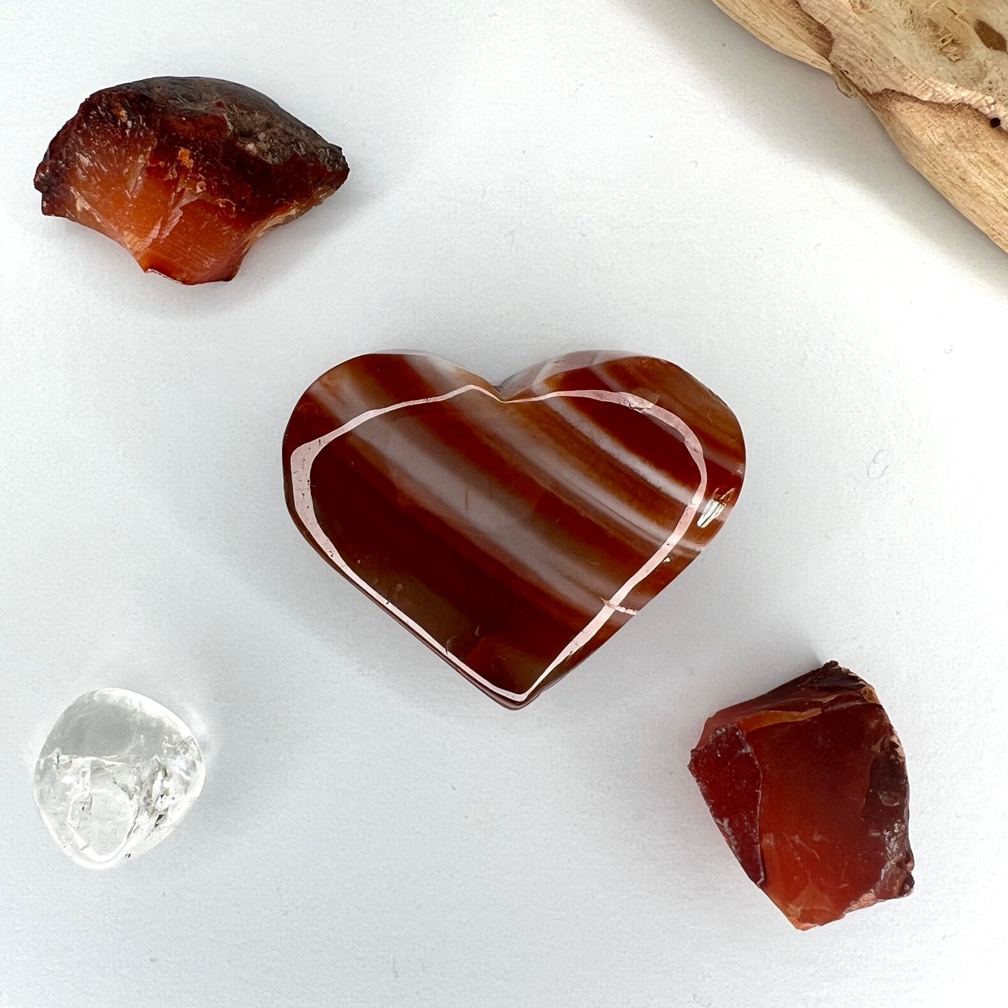 Carnelian // Banded // Heart