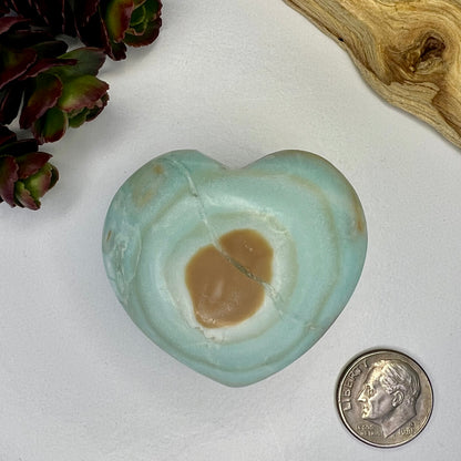 Aragonite // Blue // Heart