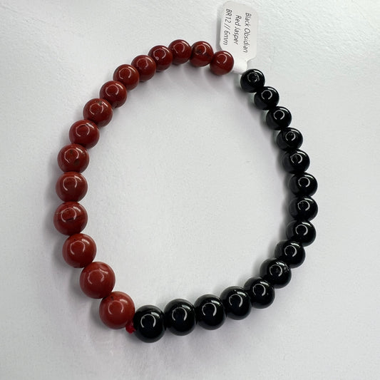 Obsidian // Black // Jasper // Red // 6mm // Bracelet