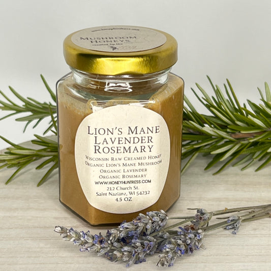 Lion’s Mane Lavender Rosemary // Mushroom Honeys // Honey Hunteress
