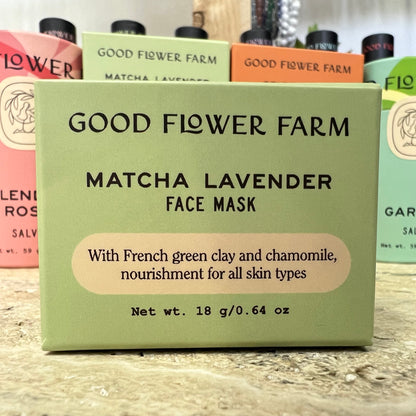 Matcha Lavender Botanical Face Mask // Good Flower Farm