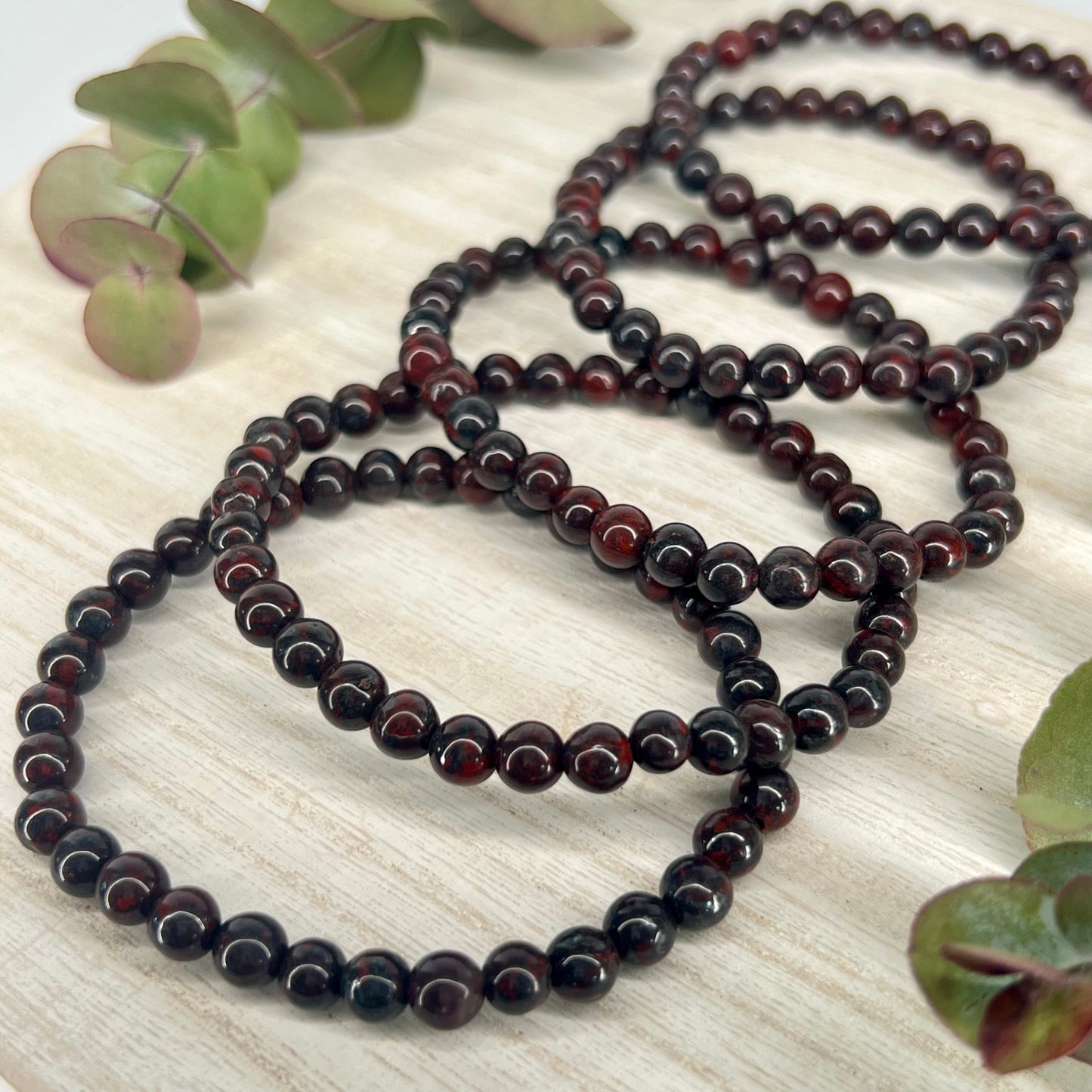 Hematite // Red Jasper // 6mm // Bracelets