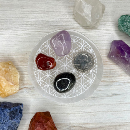 Flower of Life // Selenite // Plate