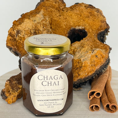 Chaga Chai Honey // Mushroom Honeys // Honey Hunteress