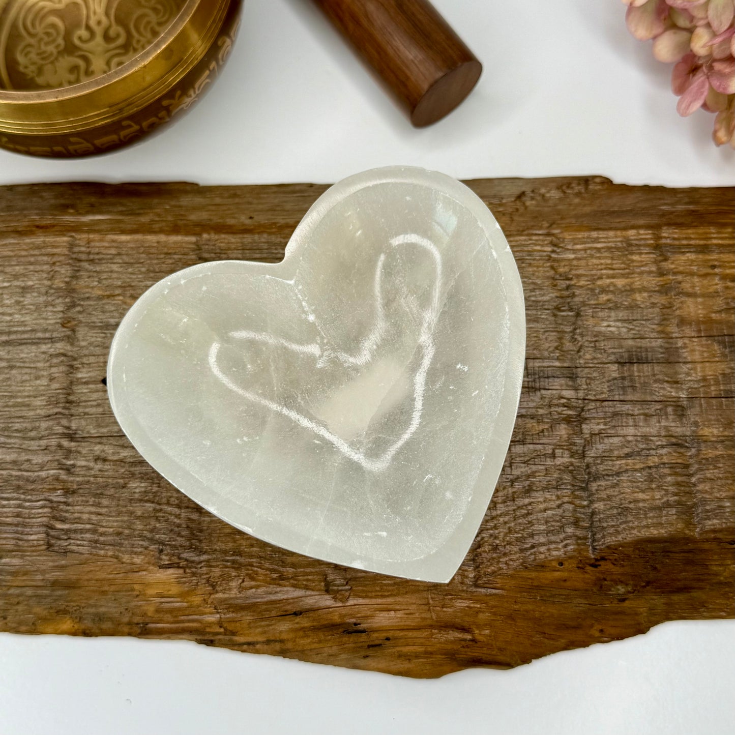 Selenite // Heart // Bowl