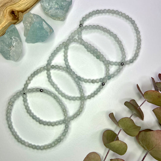 Aquamarine // 4mm // Bracelets