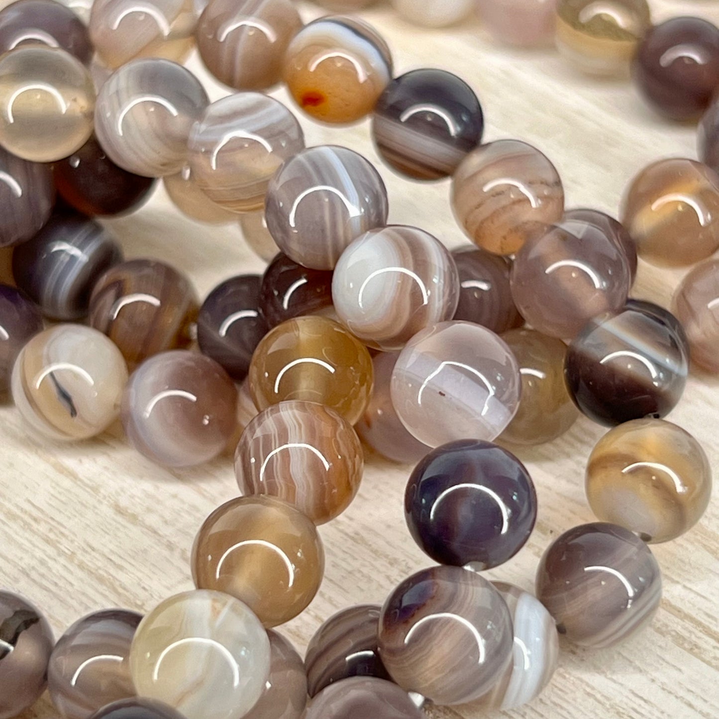 Botswana Agate // 8mm // Bracelet