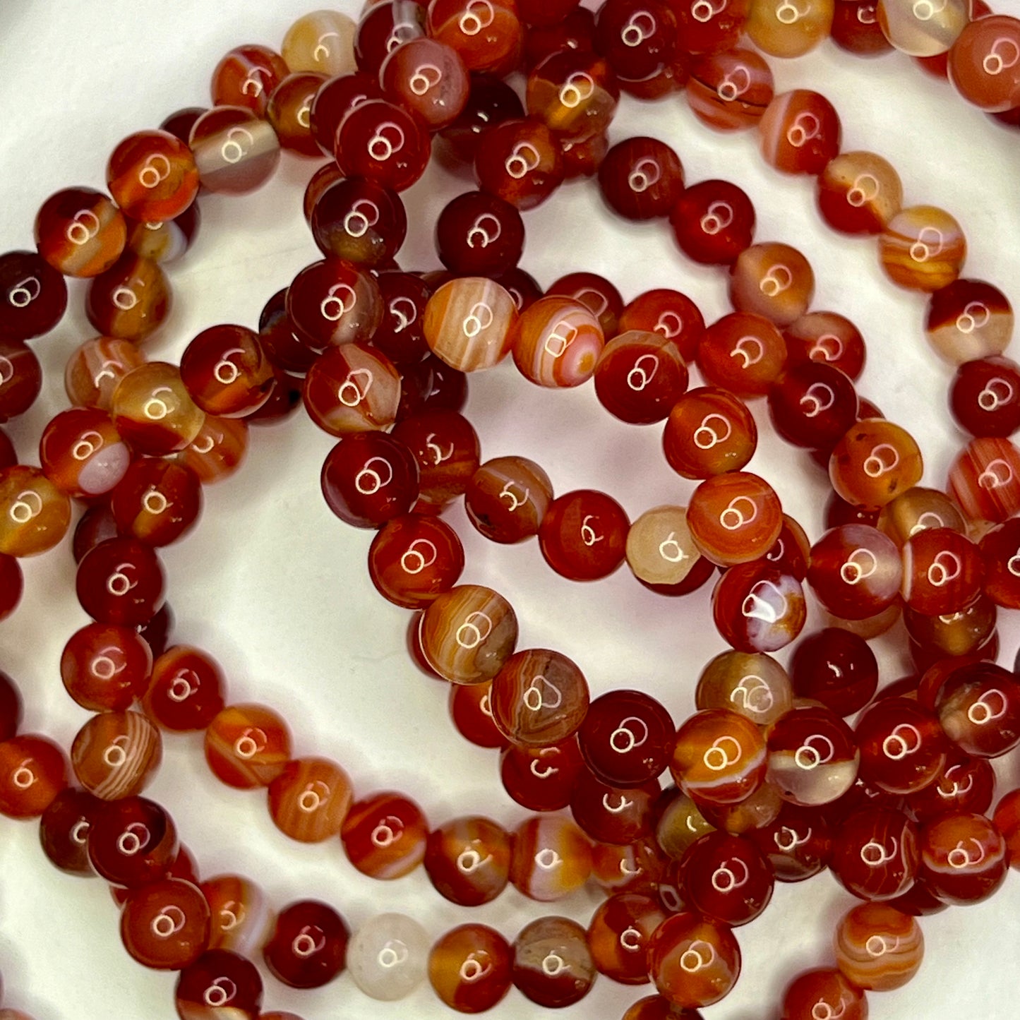 Fire Agate // 6mm // Bracelets