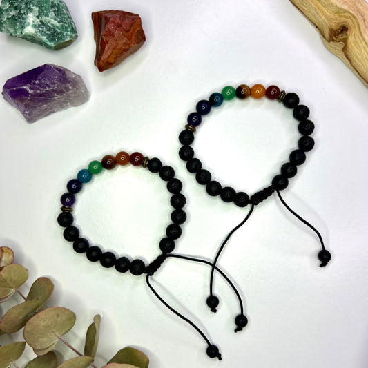 Chakra // Lava // Adjustable // Bracelet // 8mm