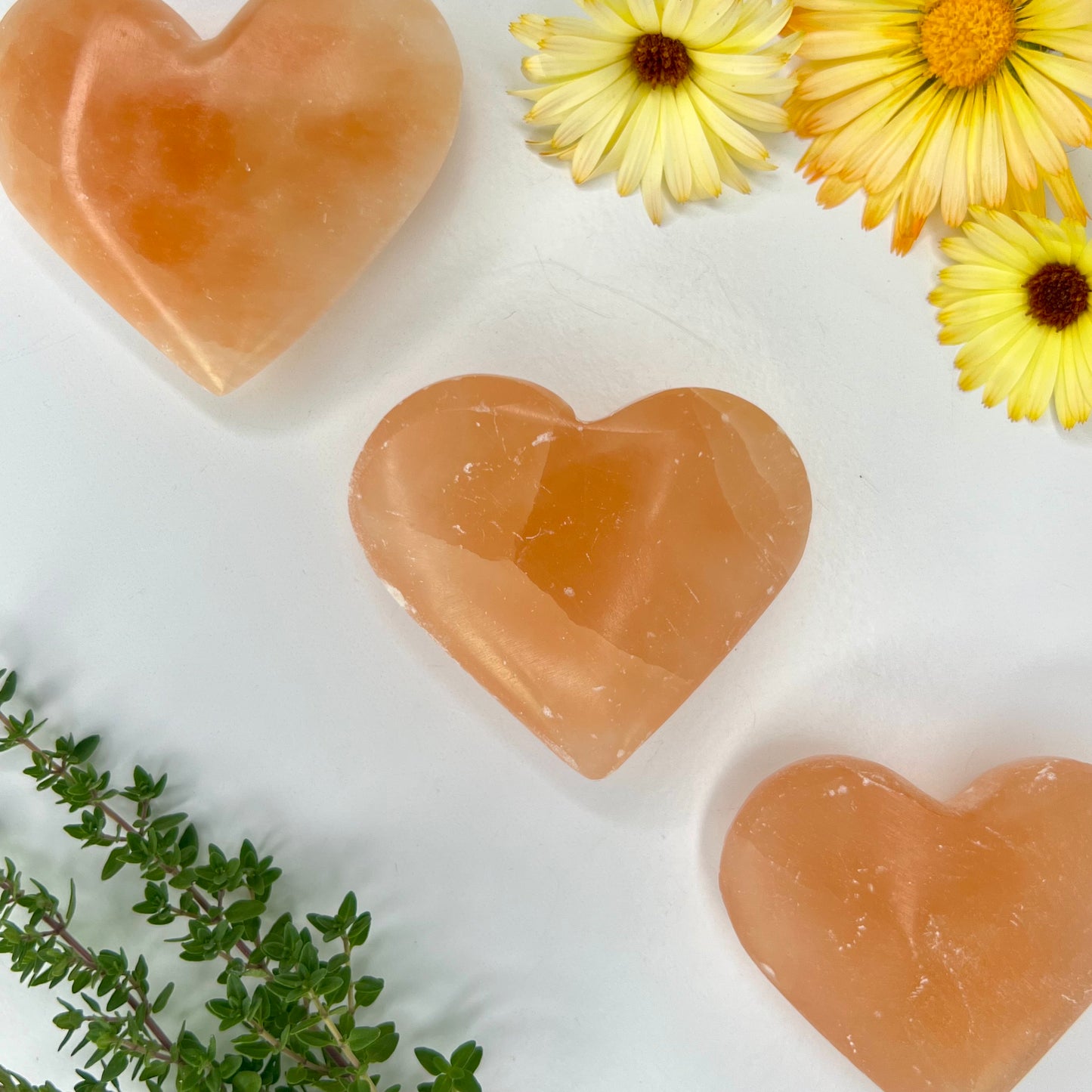 Selenite // Orange // Heart