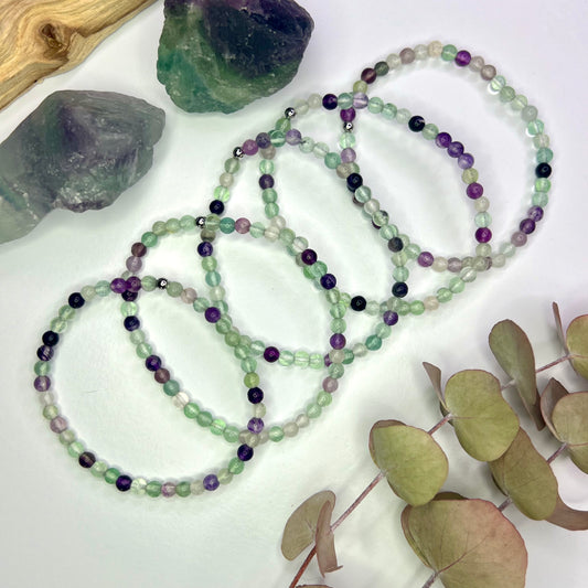 Fluorite // Rainbow // 4mm // Bracelet