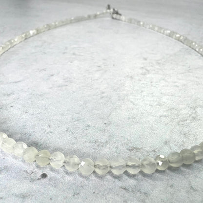 Moonstone // White // Necklace // 17”