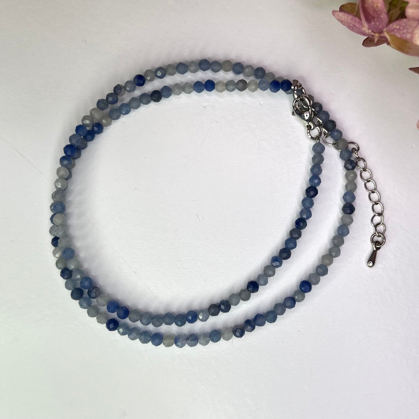 Blue Aventurine // 3mm // Necklace // 17”