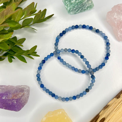 Blue Aventurine // 4mm // Bracelet