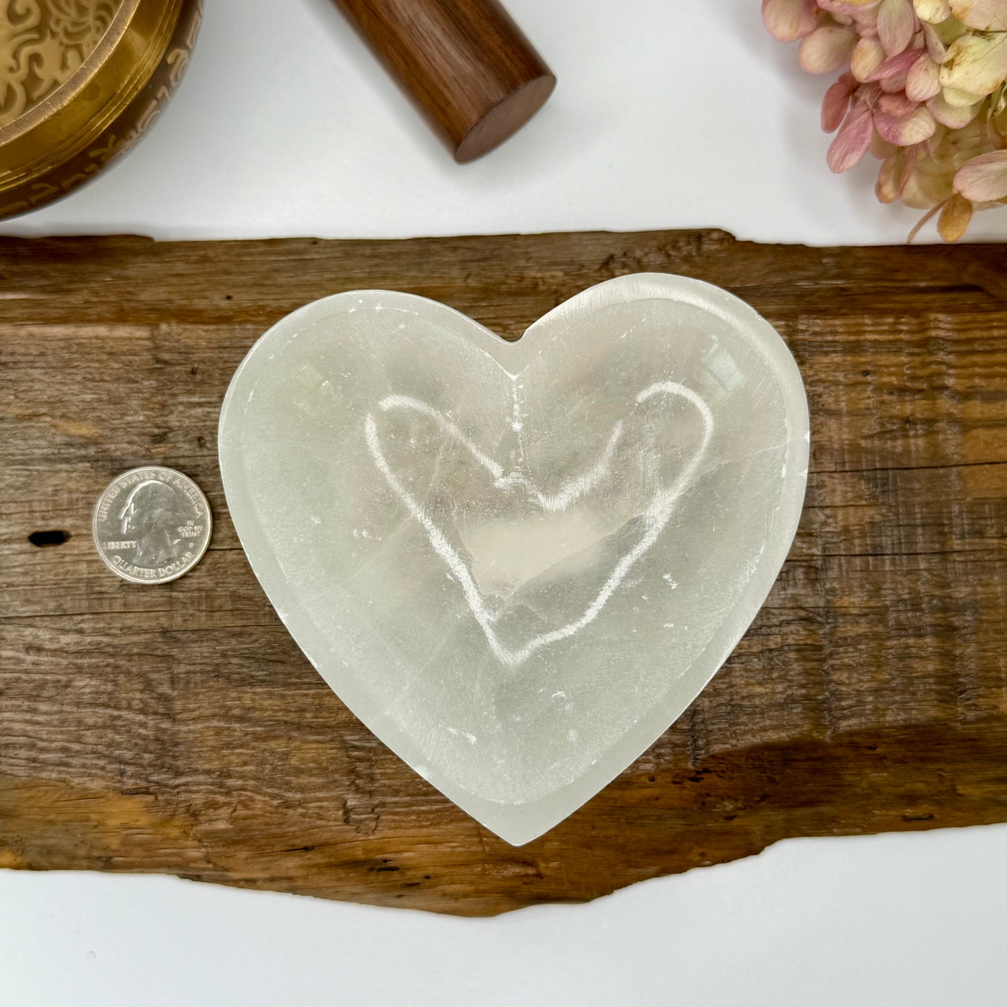 Selenite // Heart // Bowl