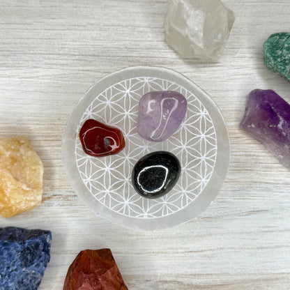 Flower of Life // Selenite // Plate