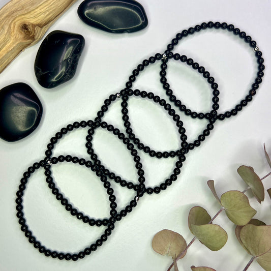 Tourmaline // Black // 4mm // Bracelets