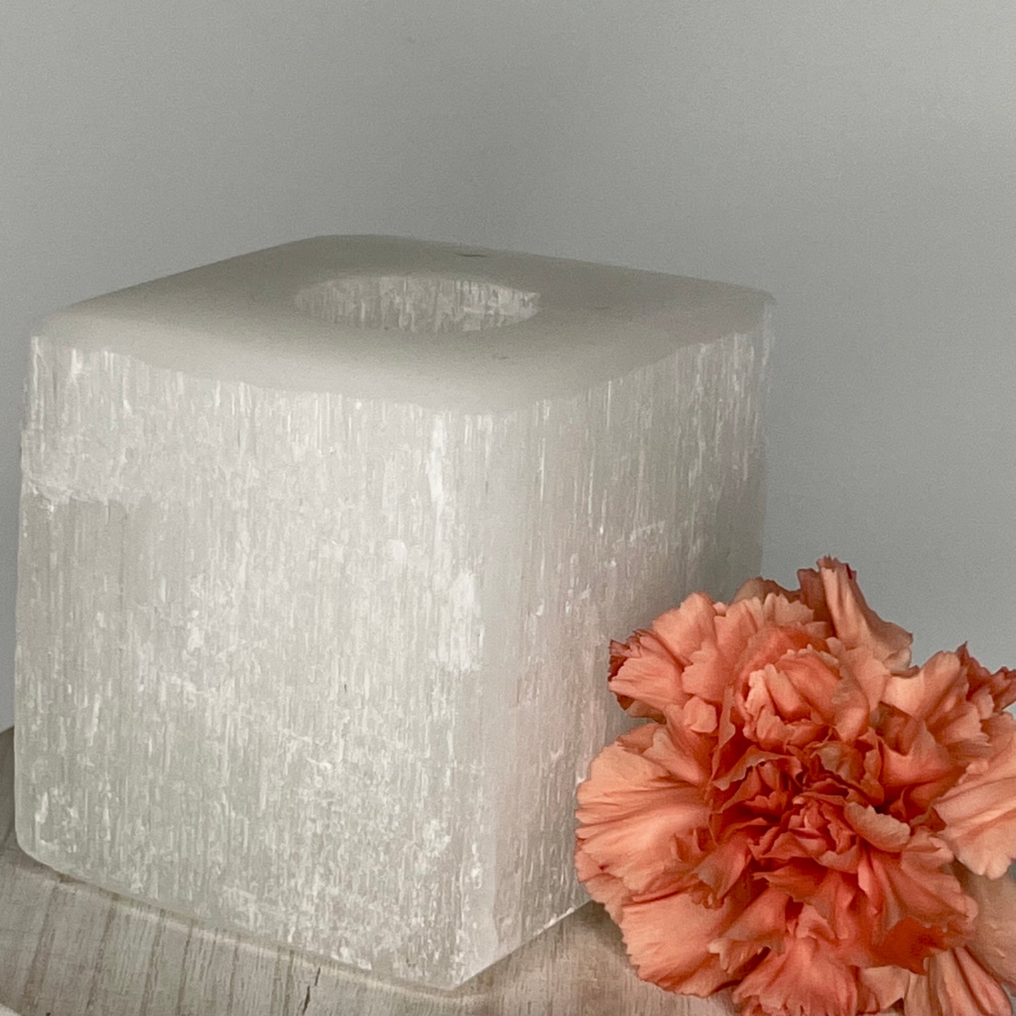 Selenite // Candle // Sphere // Holder // Accessory