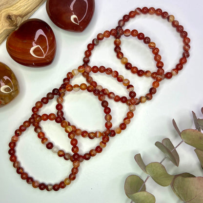 Fire Agate // 6mm // Bracelets