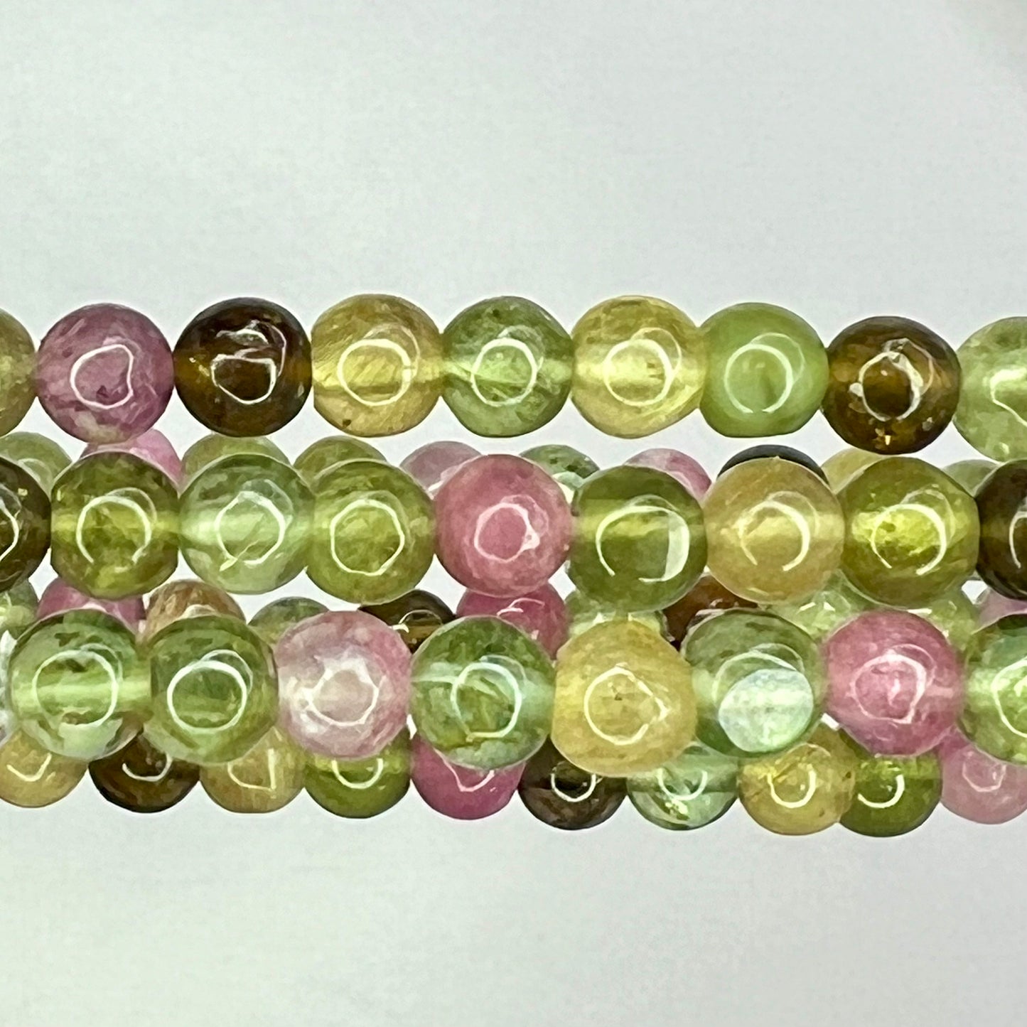 Tourmaline // Watermelon // 4mm // Bracelets