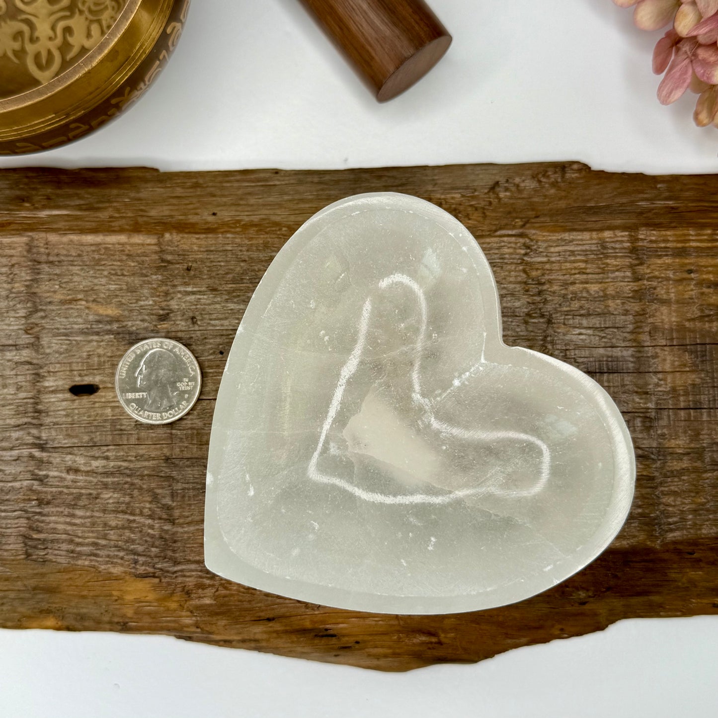 Selenite // Heart // Bowl