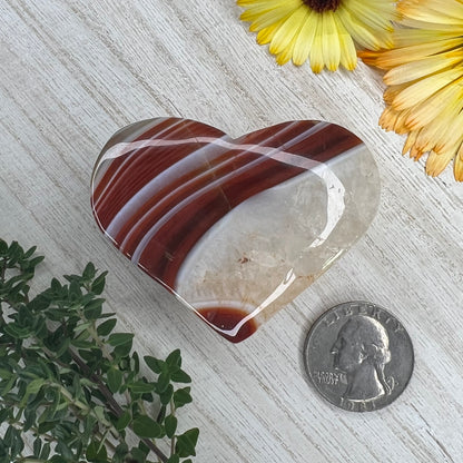 Carnelian // Banded // Heart