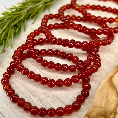 Onyx // Red // 6mm // Bracelet