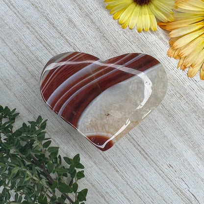 Carnelian // Banded // Heart