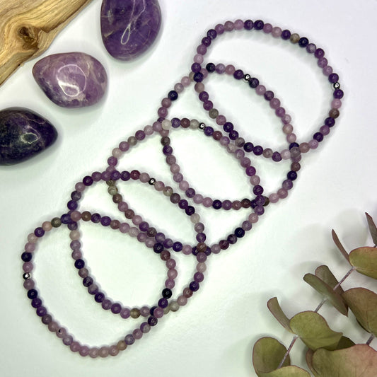 Lepidolite // 4mm // Bracelet