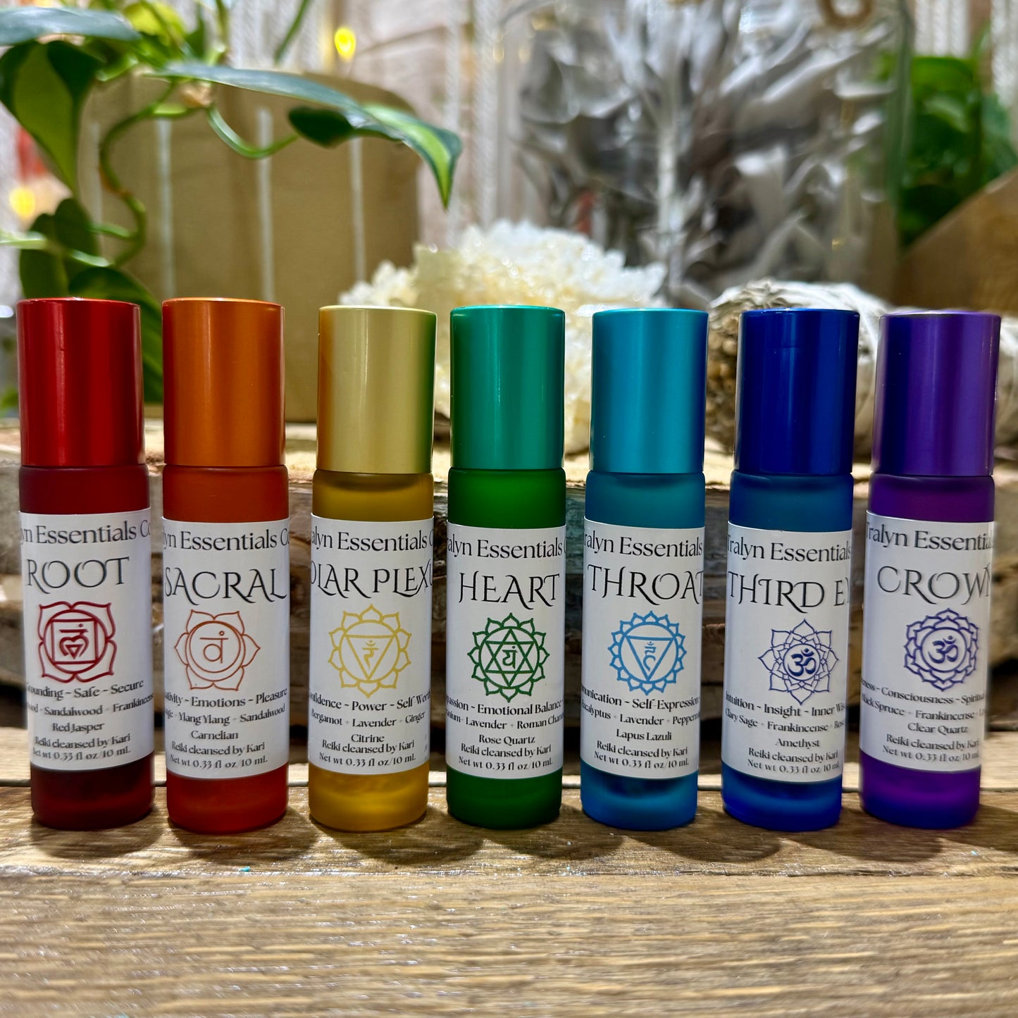 Solar Plexus Chakra // Essential Oil Roll-on // Crystal & Reiki Infused