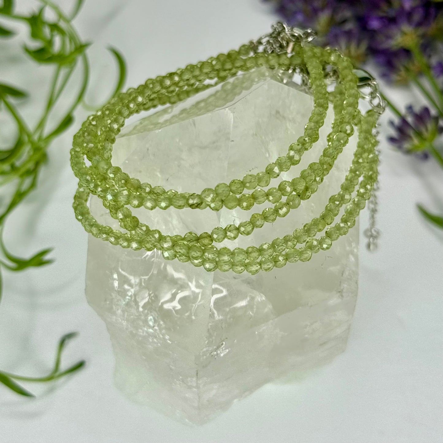 Peridot // 3mm // Adjustable // Bracelet