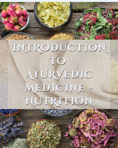 Introduction to Ayurvedic Medicine + Nutrition