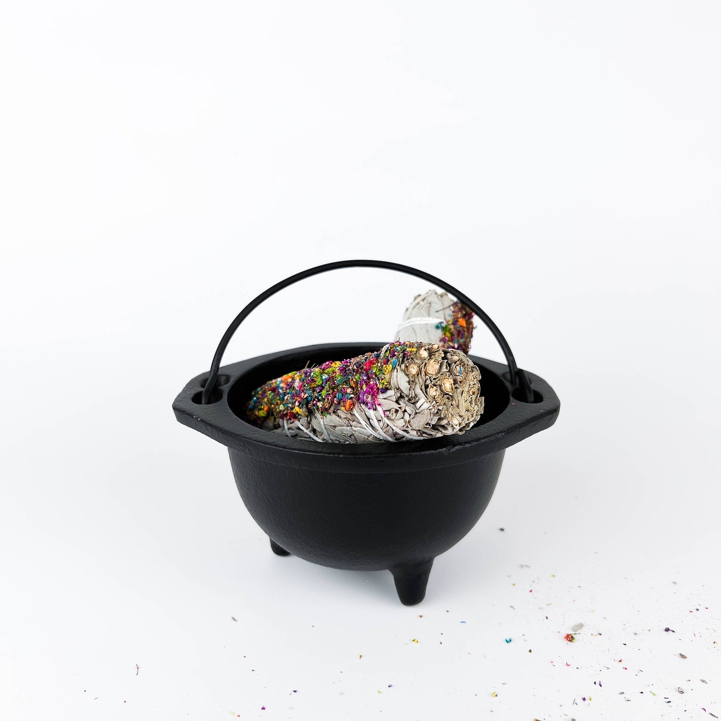 Cast Iron Cauldron 6"D - SolRising The Rock Shop