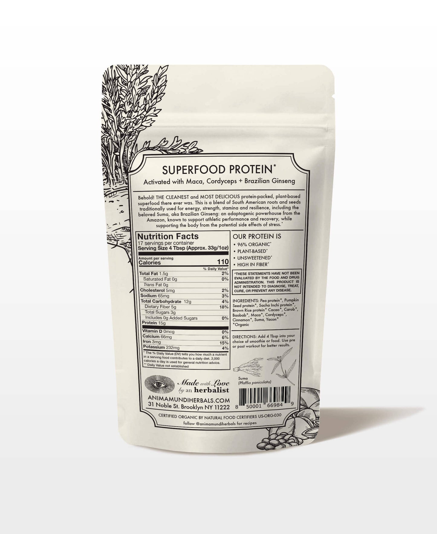 CHOCOLATE PROTEIN | Superfood Powder - SolRising The Rock Shop