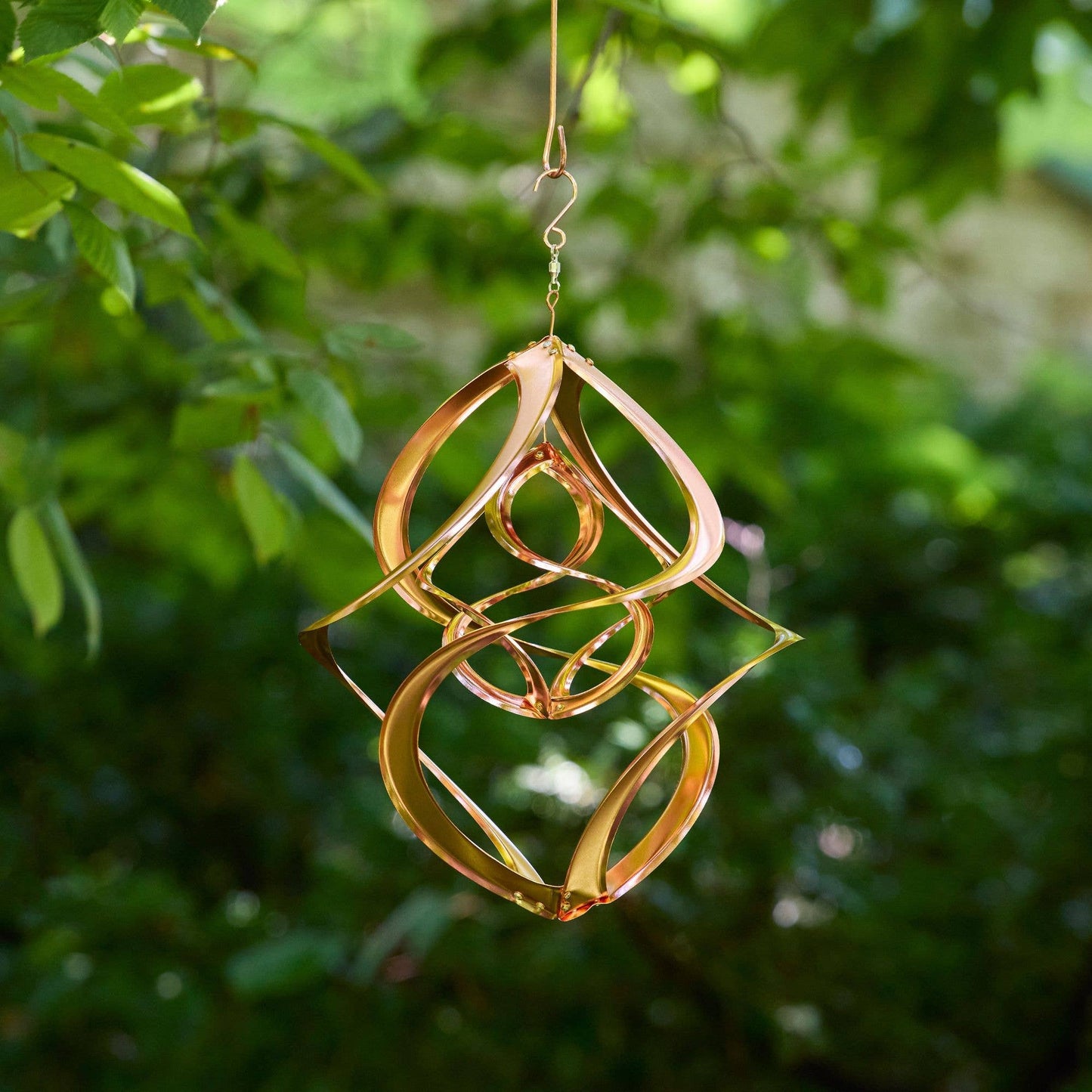 Copper Cosmix // Double Helix Garden Spinner // 14”