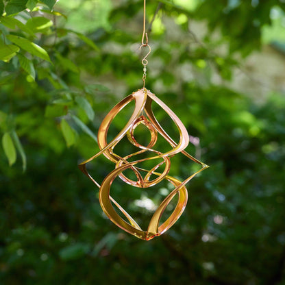 Copper Cosmix // Double Helix Garden Spinner // 14”