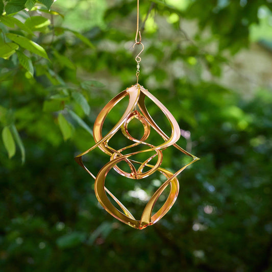 Copper Cosmix // Double Helix Garden Spinner // 14”