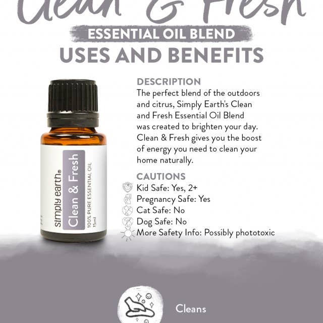 Clean & Fresh // Essential Oil Blend 15ml