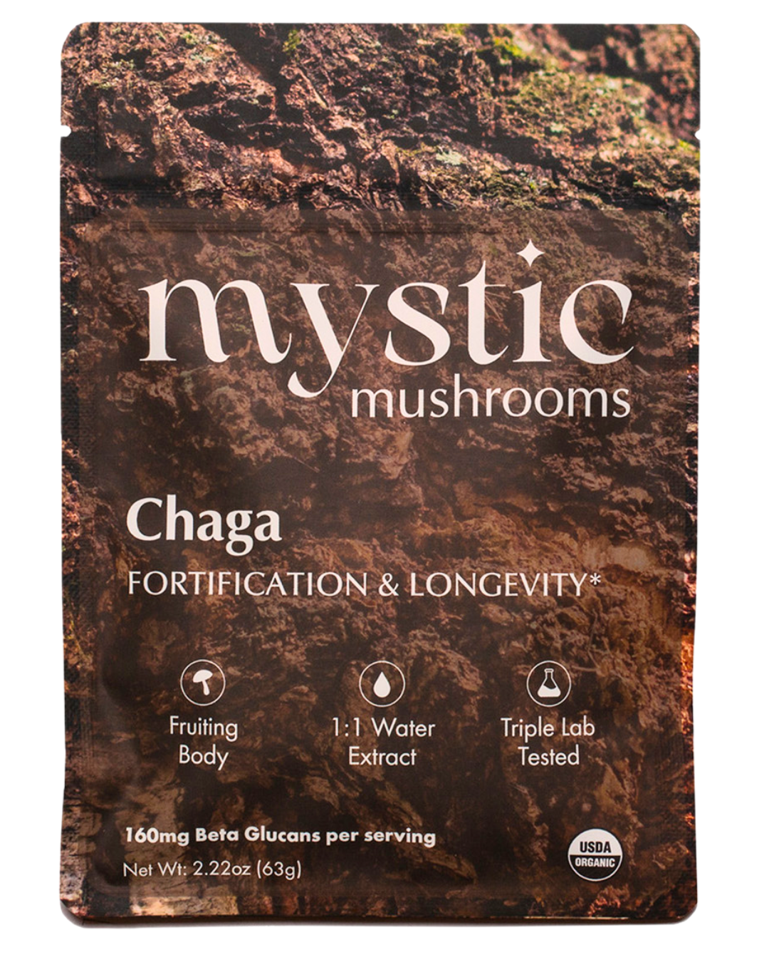 Chaga // Fruiting Body // 1:1 Water Extracted // Organic