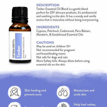 Timber // Essential Oil Blend 15ml