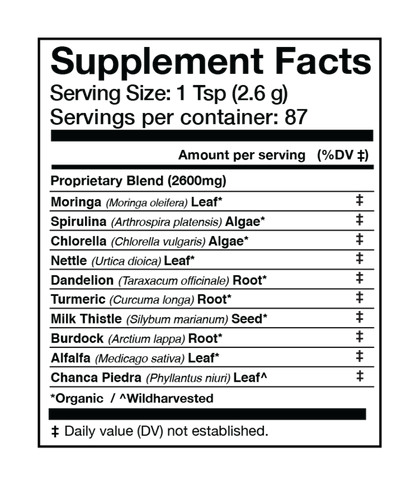 Liver Vitality Greens | Daily Cleansing Powder*: 4 oz