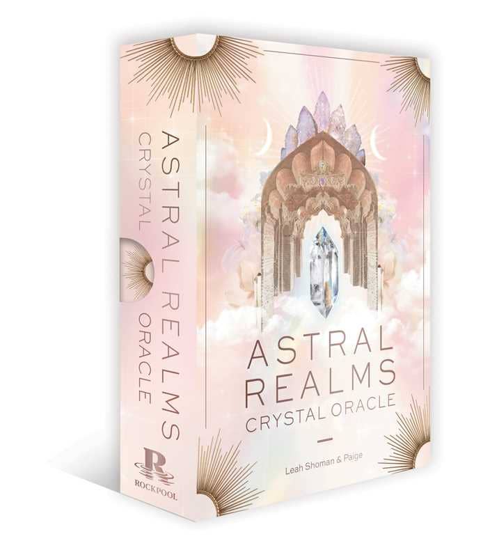 Astral Realms Crystal Oracle by Leah Shoman: Flashcards; 128 pages / English - SolRising The Rock Shop