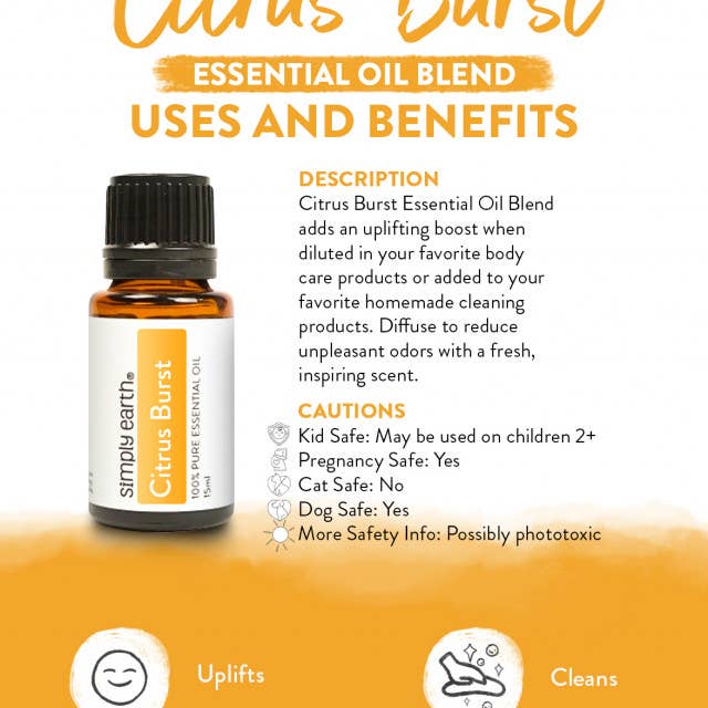 Citrus Burst Essential Oil Blend 15ml