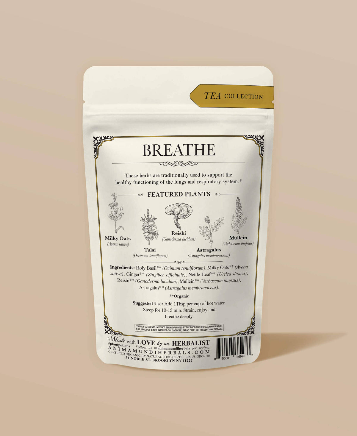 BREATHE Tea | Organic Lung Tonic* - SolRising The Rock Shop