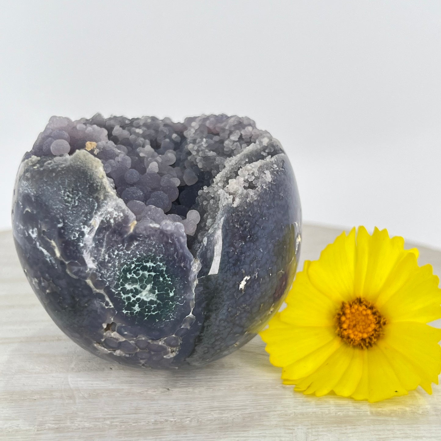 grape agate sphere