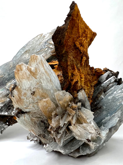 Blue Barite // Natural Mineral // Rough // In Matrix