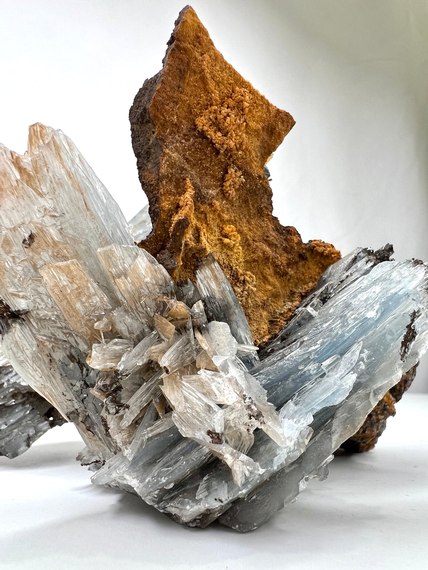 Blue Barite // Natural Mineral // Rough // In Matrix