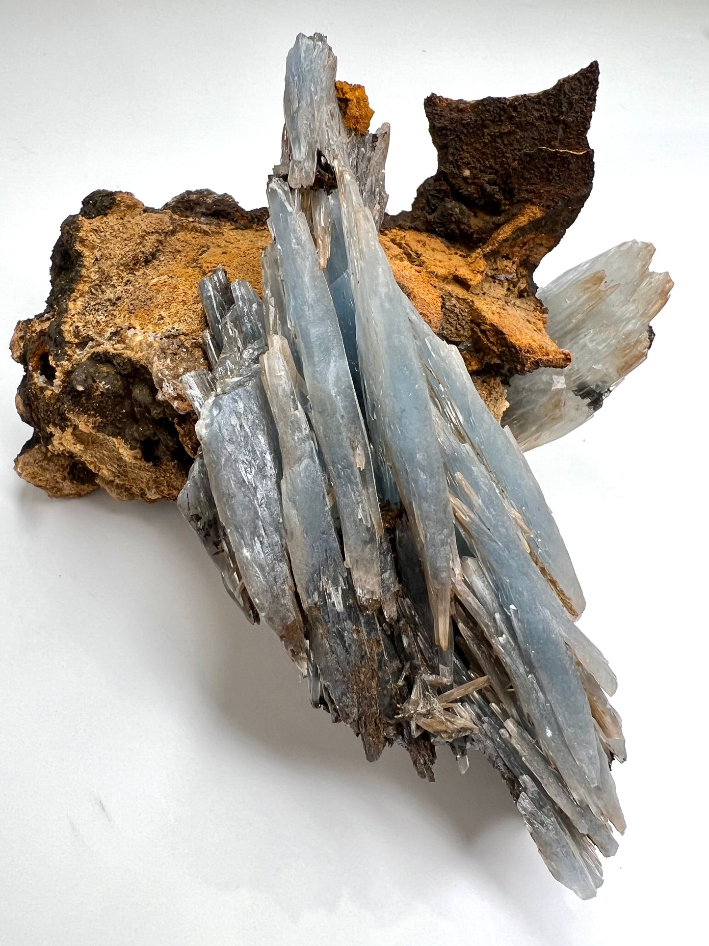 Blue Barite // Natural Mineral // Rough // In Matrix