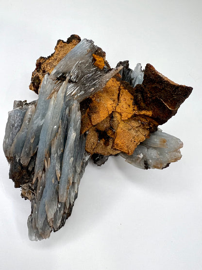 Blue Barite // Natural Mineral // Rough // In Matrix